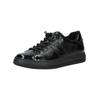 Sneaker PAUL GREEN "Paul Green Sneaker Leder", Damen, Gr. 37,5, schwarz (schwarz lack), Leder, casual, Schuhe