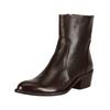Stiefelette FELMINI "Felmini Stiefelette Leder", Damen, Gr. 37, braun (dunkelbraun), Leder, casual, Schuhe