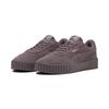 Sneaker PUMA "Carina 3.0 Suede Sneakers Damen", Gr. 42, raisin gold lila, Obermaterial: Leder; Futter: Textil; Innensohle: Textil; Laufsohle: Gummi, Schuhe