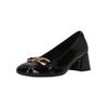 Slipper CLARKS "Nyta45 Court", Damen, Gr. 40, schwarz, Leder, elegant, Schuhe, mit durchdachten Details für Eleganz und Komfort