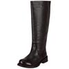 Stiefel FELMINI "Felmini Stiefel Leder", Damen, Gr. 41, grau (dunkelgrau), Leder, casual, Schuhe