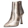 High-Heel-Stiefelette NERO GIARDINI "Nero Giardini Stiefelette Leder", Damen, Gr. 41, bronze metallic, Leder, elegant, Schuhe