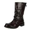 Bikerboots FELMINI "Felmini Stiefel Leder", Damen, Gr. 37, schwarz, Leder, casual, Schuhe