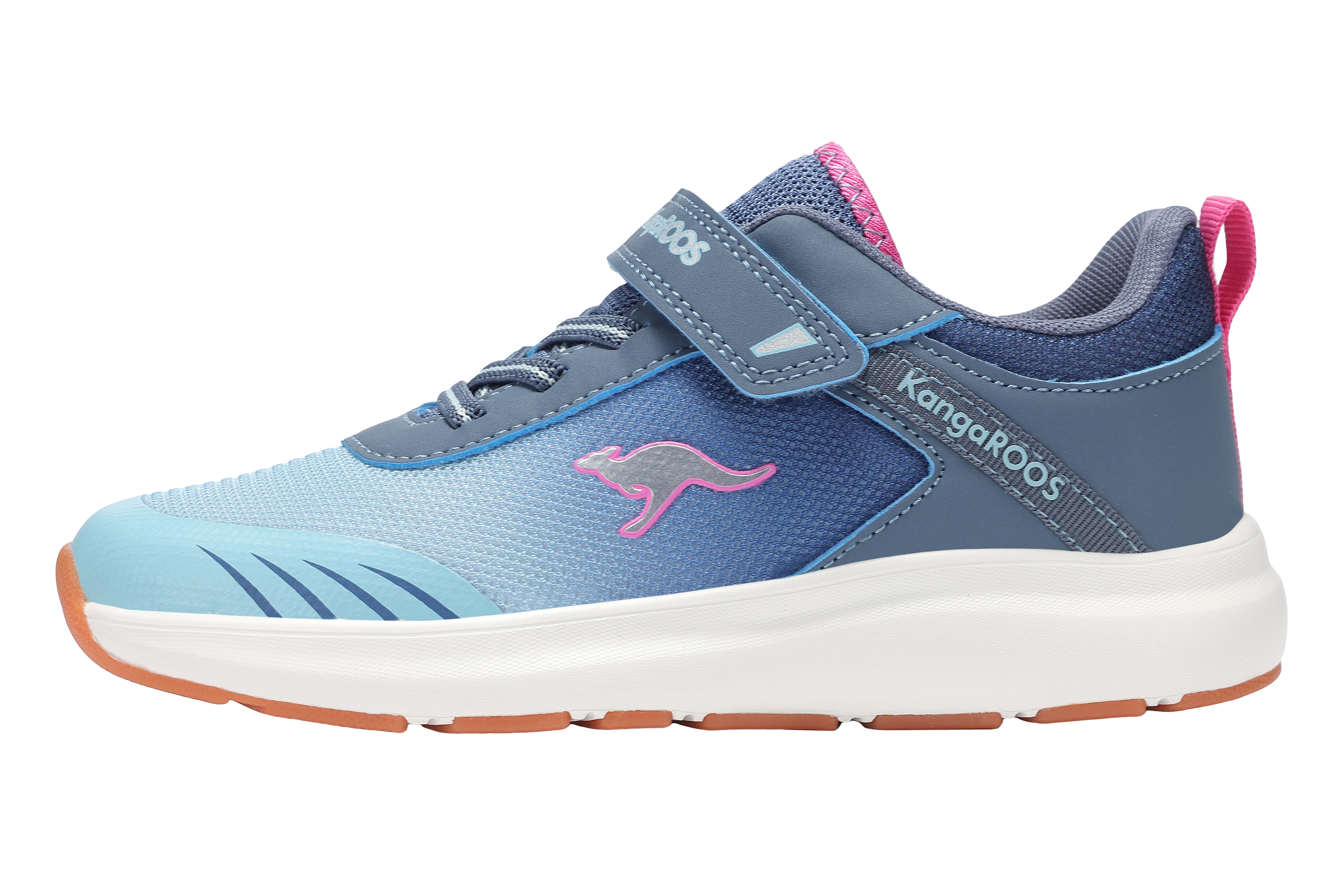 Sneaker KANGAROOS "KB-RIDA EV", Gr. 39, blau (grisaille, blau sky), Synthetik, Textil, Schuhe Image