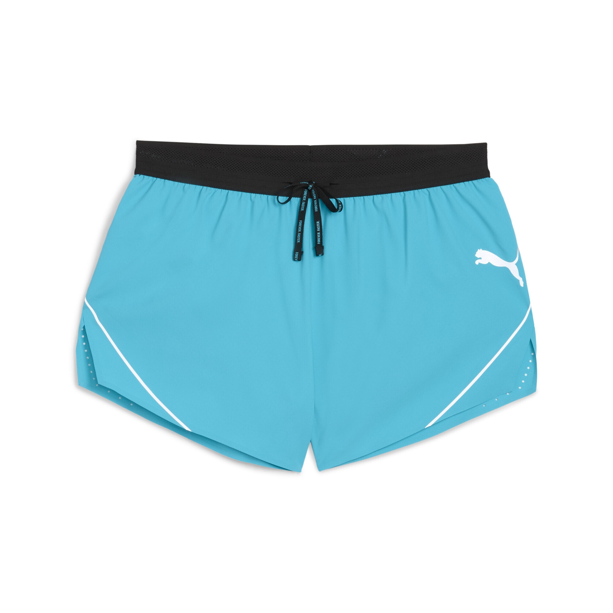 Laufshorts PUMA "RACEDAY ULTRAWEAVE 3" Split Shorts Herren", Herren, Gr. M, Normalgrößen, blau (speed blau), Obermaterial: 100% Polyester; Innenhose: 100% Polyester; Unterer Bund: 11% Elasthan, 89% Polyester, unifarben, regular fit, Hosen Image