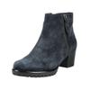 Stiefelette GABOR COMFORT "Gabor Comfort Stiefelette Veloursleder", Damen, Gr. 39, blau (dunkelblau), Veloursleder, casual, Schuhe