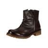 Bikerboots FELMINI "Felmini Stiefelette Leder", Damen, Gr. 41, braun (dunkelbraun), Leder, casual, Schuhe