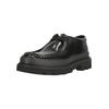 Schnürschuh CLARKS "Badell Seam", Herren, Gr. 45, schwarz, Leder, elegant, Schuhe, mit extra leichter Chunky-Sohle