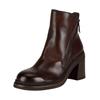 Stiefelette FELMINI "Felmini Stiefelette Leder", Damen, Gr. 39, braun, Leder, casual, Schuhe