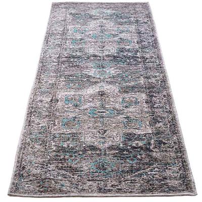 Teppich TOM TAILOR HOME "Funky Orient Tabriz", grau, B:75cm H:5mm L:290cm, Baumwolle, Kunstfaser, Teppiche, Kurzflor, Orient-Optik, Vintage Design, auch als Läufer Image