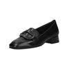 Slipper GABOR "Gabor Slipper Nappaleder", Damen, Gr. 38, schwarz, Nappaleder, casual, Schuhe