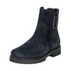 Stiefelette GABOR COMFORT "Gabor Comfort Stiefelette Veloursleder", Damen, Gr. 40,5, blau (dunkelblau), Veloursleder, casual, Schuhe