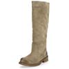 Stiefel FELMINI "Felmini Stiefel Leder", Damen, Gr. 41, grau, Leder, casual, Schuhe