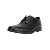 Schnürschuh CLARKS "Howard Walk", Herren, Gr. 42, schwarz, Leder, klassisch, Schuhe, mit stützendem und dämpfendem Fußbett