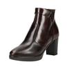 High-Heel-Stiefelette NERO GIARDINI "Nero Giardini Stiefelette Leder", Damen, Gr. 40, braun (dunkelbraun), Leder, casual, Schuhe