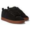 Sneaker DC SHOES "COURT GRAFFIK", Gr. 40, schwarz (schwarz, gum), Leder, sportlich, Schuhe