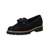 Slipper GABOR "Gabor Slipper Veloursleder", Damen, Gr. 38,5, schwarz, Veloursleder, casual, Schuhe