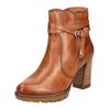 High-Heel-Stiefelette PIKOLINOS "PIKOLINOS Stiefelette Leder", Damen, Gr. 36, braun (brandy), Leder, casual, Schuhe