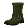 Bikerboots FELMINI "Felmini Stiefelette Leder", Damen, Gr. 41, grün, Leder, casual, Schuhe