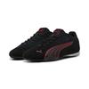 Sneaker PUMA "PUMA Catch Sneakers Erwachsene", Gr. 42.5, rot (schwarz rot), Obermaterial: Textil, Kuhleder, Synthetik; Futter: Textil; Innensohle: Textil; Laufsohle: Gummi, Schuhe