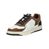 Sneaker BULLBOXER "Bullboxer Sneaker Leder", Herren, Gr. 44, braun (weiß, braun), Leder, casual, Schuhe