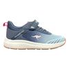 Sneaker KANGAROOS "KB-RIDA EV", Gr. 28, grisaille, blau sky, Textil, Synthetik, sportlich, Schuhe