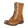 Schnürstiefelette FELMINI "Felmini Stiefelette Leder", Damen, Gr. 38, braun (mittelbraun), Leder, casual, Schuhe