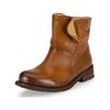 Stiefelette FELMINI "Felmini Stiefelette Leder", Damen, Gr. 37, braun (mittelbraun), Leder, casual, Schuhe