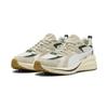 Sneaker PUMA "Hypnotic Sneakers Erwachsene", Gr. 40.5, alpine snow weiß honey butter braun, Obermaterial:, Leder; Futter: Textil; Innensohle: Textil; Laufsohle: Gummi, Schuhe