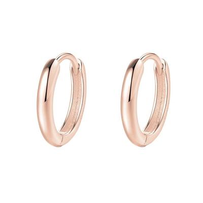 Hey Happiness Klassische Chunky Creolen, aus 925er Sterling Silber Rosegold 1 pair Damen Image