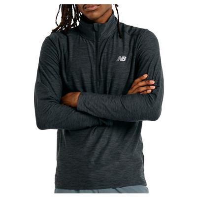 New Balance - Space Dye 1/4 Zip - Kunstfaserpullover Gr M schwarz