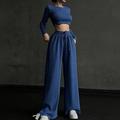 Per donna Abito in maglia Tute sportive e per il tempo libero Athleisure Autunno Manica Lunga Vita Alta Antivento Leggero Traspirante Palestra Allenamento Corsa abbigliamento sportivo Abbigliamento