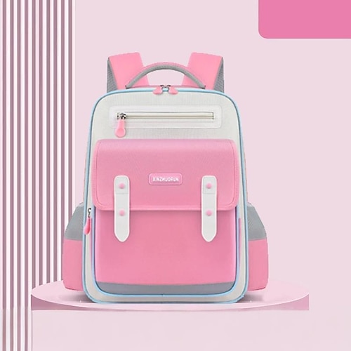 Zaino scolastico per bambini e bambine – zaino leggero e impermeabile per la scuola elementare con strisce riflettenti e numerose tasche, per il ritorno a scuola