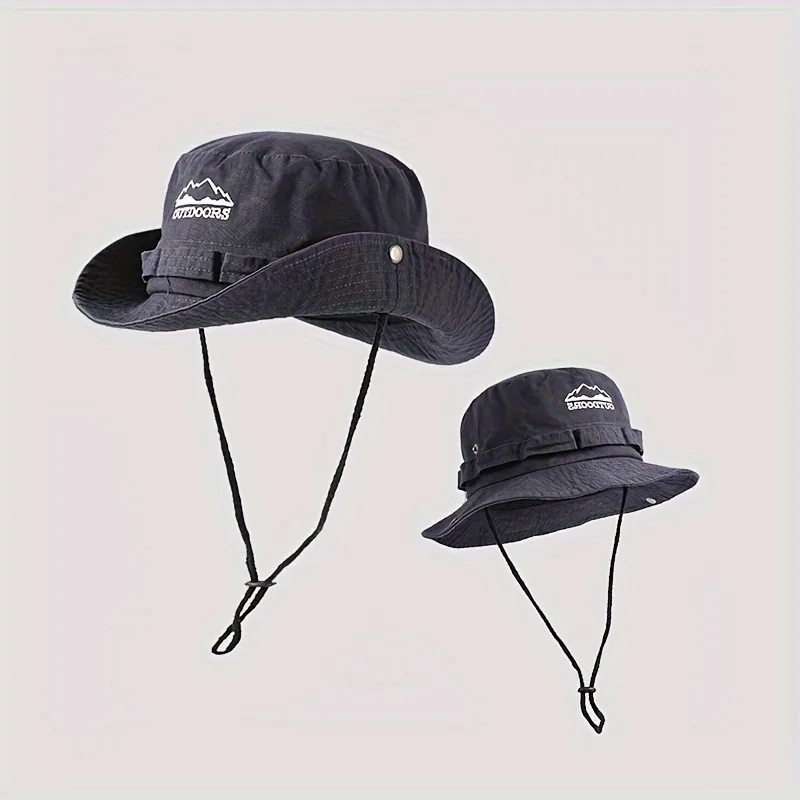 Cappello da sole retrò primavera/estate Cappello da pescatore da esterno con tesa, berretto casual unisex, cappello da pescatore parasole da esterno alla moda