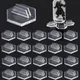 24/48pcs Plastic Place Card Holders Photo Clip Stands Wedding Table Number Name Sign Stand for Wedding Birthday Party Home Decor