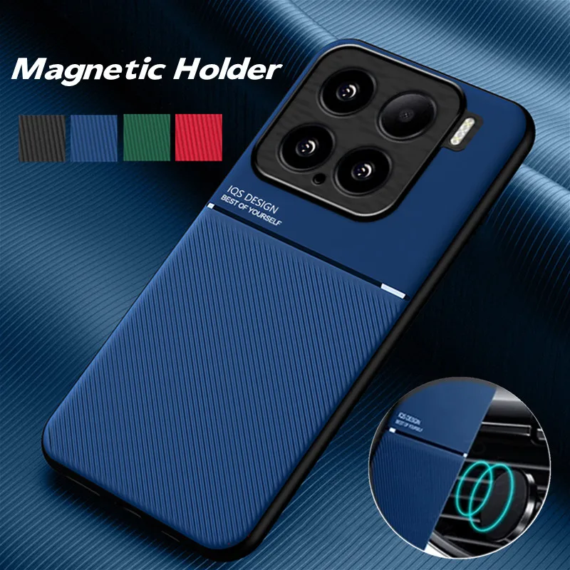 Robuste Schutzhülle Für Xiaomi 15T 15 Fall Für Xiaomi 14T Pro Mi 14 Gebaut-in Auto magnetische Halter Telefon Coque Fundas Capa Image