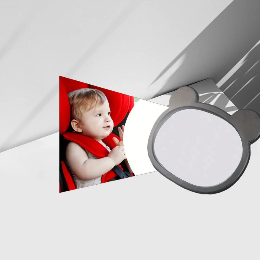 Baby Cartoon Acryl Auto Spiegel Kinder Rückspiegel Auto Baby Sicherheit Sitz Beobachtung Spiegel Reverse Installation Rückspiegel Image