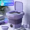 8L Large Capacity Portable Folding Washing Machine Compact Automatic Laundry Washer for Travel Dorm Camping Mini Washing Machine