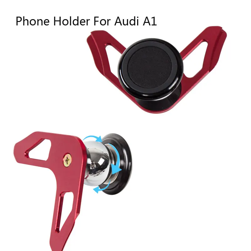 Support de téléphone magnétique universel pour voiture Audi A1, clip d'aération par gravité, support de cellule mobile, support de smartphone, support de GPS