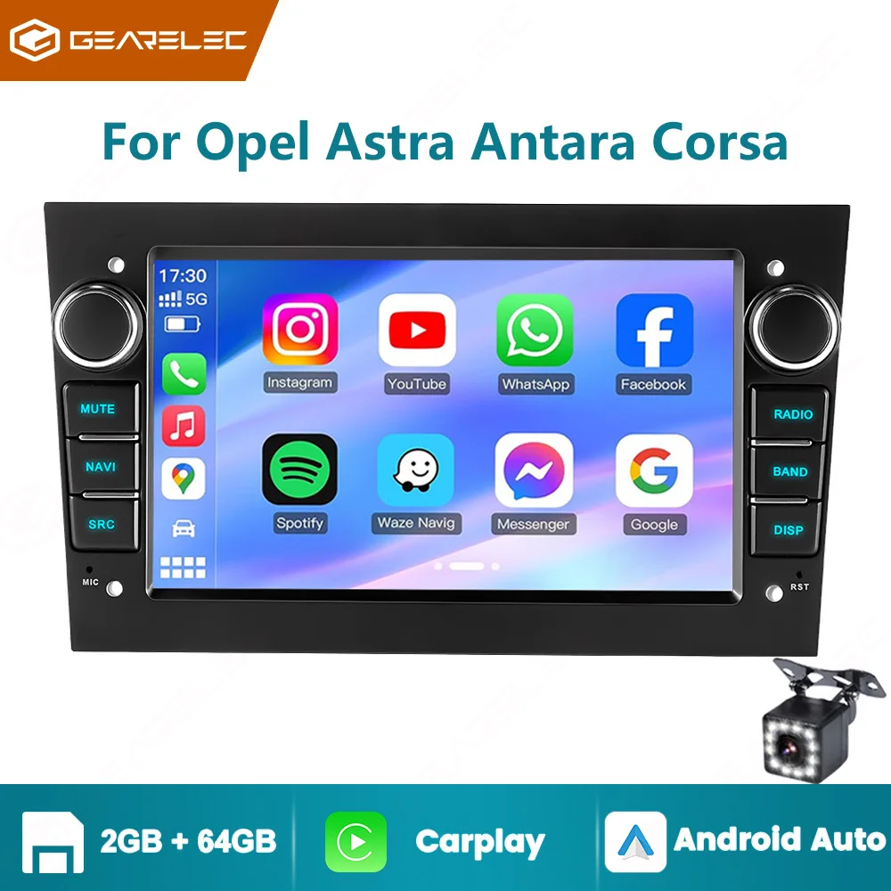 CarPlay Android Auto Auto Stereo Für Opel Astra Antara Corsa 7 zoll WiFi GPS Navigation FM Radio Empfänger Multimedia MP5 Player Image