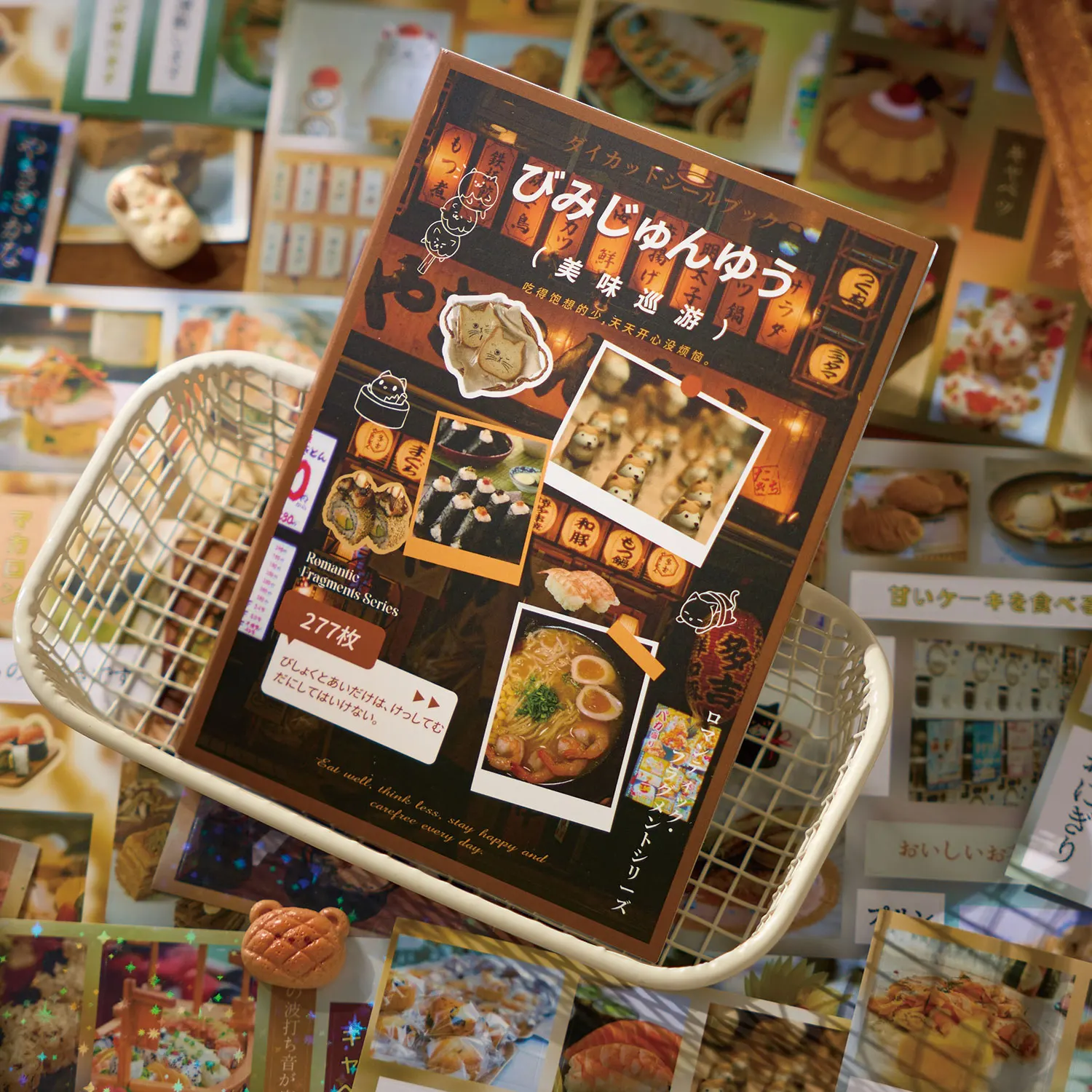 20 Blatt Kawaii Ins japanische ästhetische Scrapbook-Aufkleber A6 gestanzte Aufkleberbuch kreatives DIY-Material Junk Journal-Zubehör Image