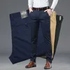 Sommer Dünne männer Dünne Anzug Hosen Mode Business Casual Baumwolle Grün Schwarz Khaki Dünne Hosen Männliche Marke Kleidung Größe 30-40
