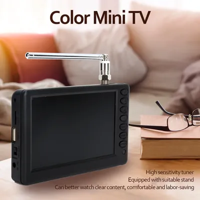 Digital Television Portable Digital TV LEADSTAR US Plugs 5 Inch ATSC TV Portable Digital TV for Car Camping Kitchen