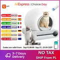 Lettiera per gatti autopulente intelligente 65L Toilette per gatti automatica extra large chiusa Controllo app mobile Vassoio per lettiera per gatti semi chiusa