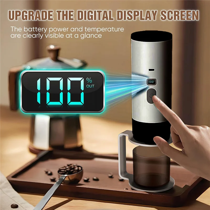 B82B-3In1 cafetière électrique sans fil travail Portable 3In1 cafetière 72W 12V Machine à expresso pour voiture et maison Camping