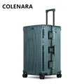 COLENARA valise de voyage à main grande capacité boîtier de chariot 24 "26" 28 "30 pouces Type de chariot sac de voyage bagages à cadre en aluminium pour hommes