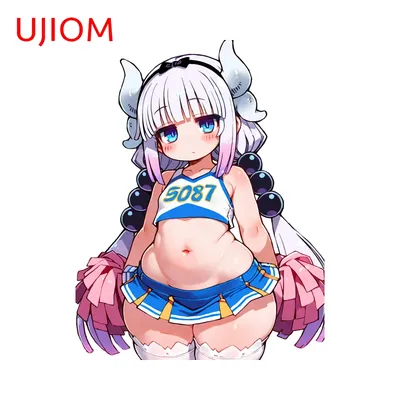 UJIOM Super süße Kanna Kamui Wandaufkleber Cheerleading Kostüme Loli lustige Aufkleber modische wasserdichte Wohnzimmerdekoration Image