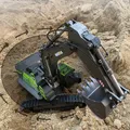 HUINA 1593 1:14 RC Escavatore in lega 22CH Grandi camion RC Simulazione Escavatore Pista telecomandata Veicolo di ingegneria Giocattolo per ragazzo