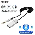 Ricevitore audio Bluetooth 6.0 Dongle stereo USB a jack AUX da 3,5 mm Adattatore wireless per auto Vivavoce per kit per auto Amplificatore altoparlante
