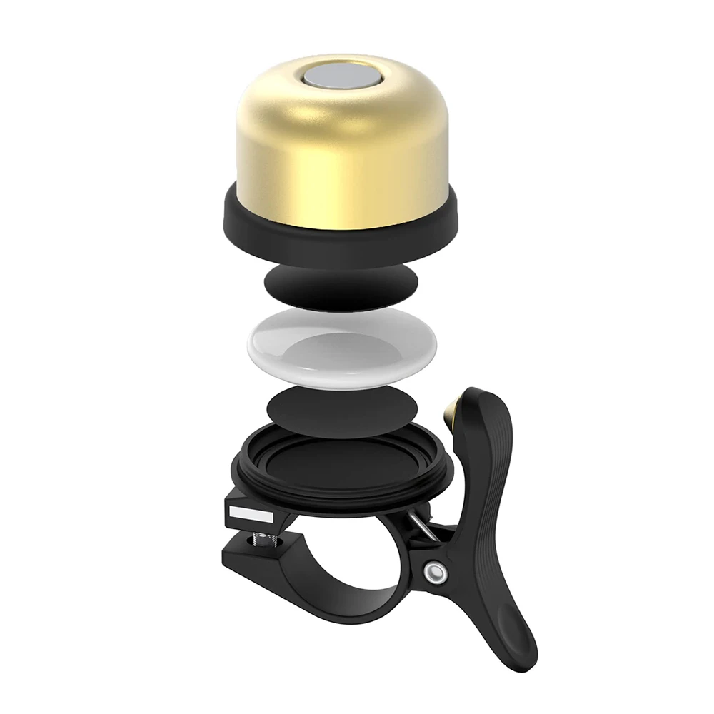 Fahrradklingel für AirTag Fahrradhalterung, GPS-Tracker, versteckt in der Klingelhalterung, Fahrradklingel, geeignet für Lenker mit 22 mm Durchmesser Image